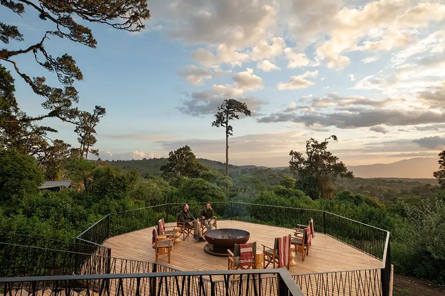 Enjoy evenings around the fire.