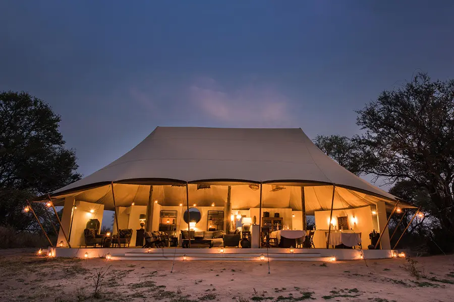 The main area of Chisa Busanga Camp